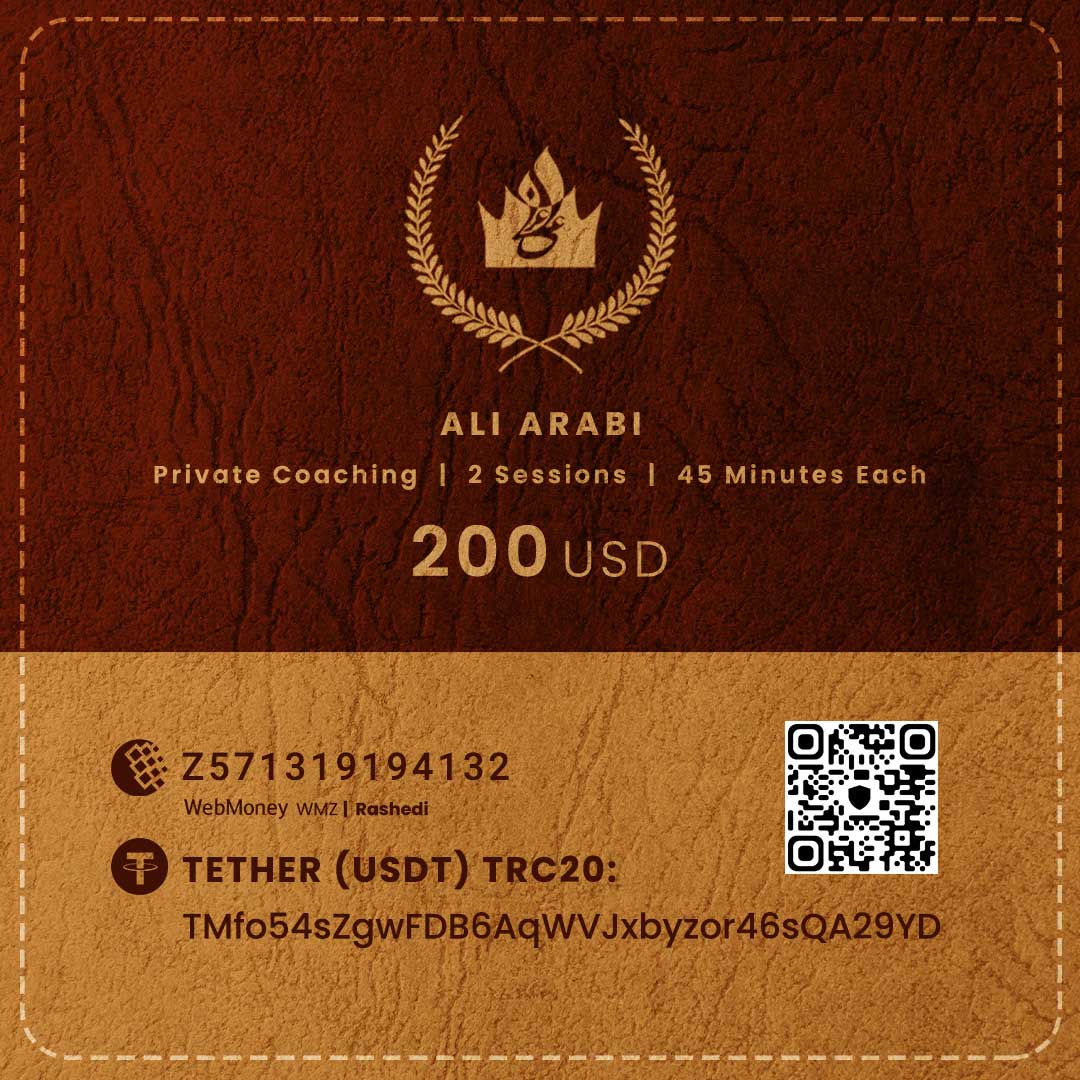 طرح کوچینگ خصوصی دو جلسه‌ای زندگی و کسب و کار با علی عربی